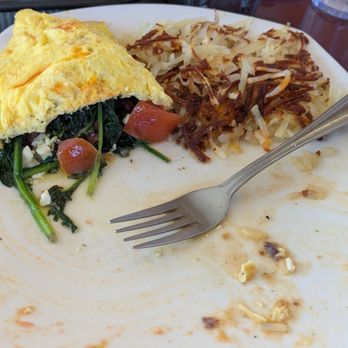 Pete's Henny Penny Restaurant - Greek Omelet, half eaton - American Near Me - Petaluma, California