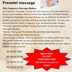 Malai Thai Massage - Pregnancy Massage