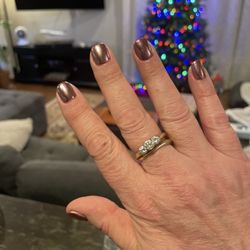 Chrome finish over chocolate gel