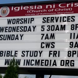 Iglesia Ni Cristo - Schedule of worship services and bible studies.