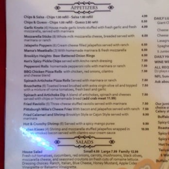 Brooklyn Heights Pizzeria - So many apps and all half price! - New American Near Me - Leander, Texas