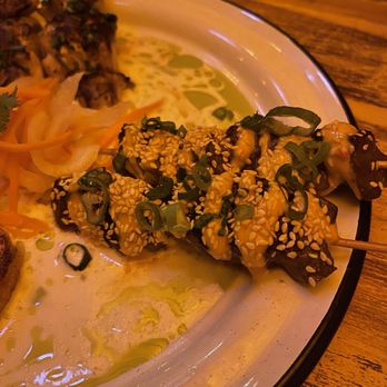 Cozy Pine - Soy ginger beef skewers - Speakeasies Near Me - Irvine, California