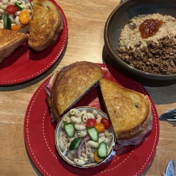 Smorgasbord Catering - Left is the peachy keen, middle is the Italian press and right is the oatmeal - Breakfast & Brunch Near Me - Tallahassee, Florida Smorgasbord Catering - Left is the peachy keen, middle is the Italian press and right is the oatmeal - Breakfast & Brunch Near Me - Tallahassee, Florida