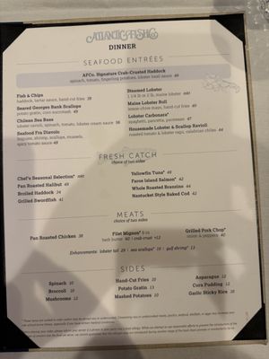 Menu photo 1 Atlantic Fish Boston, MA Menu photo 1 Atlantic Fish Boston, MA