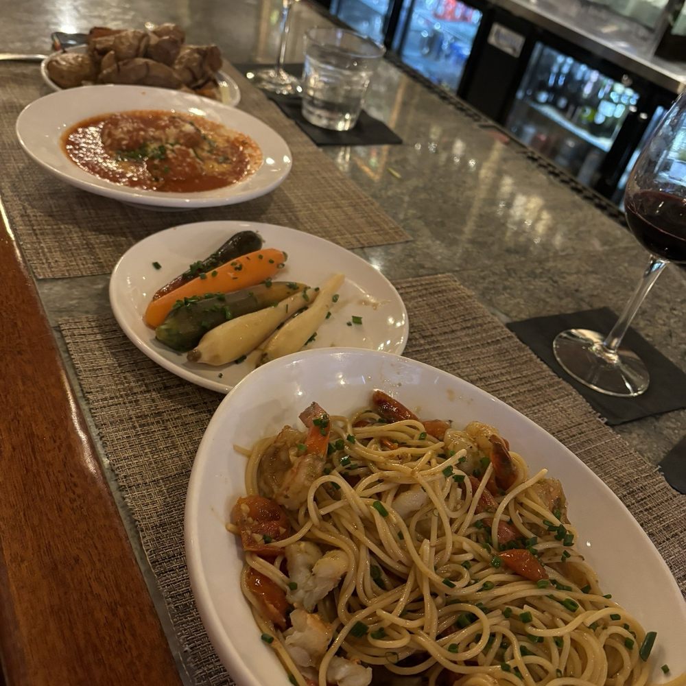Trevi Cafe & Wine Bar - Shrimp scampi, carrots, meatballs, and potatoes - Wine Bars Near Me - Mashpee, Massachusetts Trevi Cafe & Wine Bar - Shrimp scampi, carrots, meatballs, and potatoes - Wine Bars Near Me - Mashpee, Massachusetts