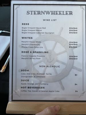 Menu photo 1 Sternwheeler Columbia Gorge Cruises Cascade Locks, OR