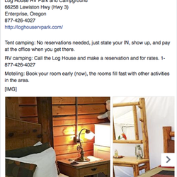 Log House Rv Park - 10th Annual Wallowa Valley Adventure Jamboree