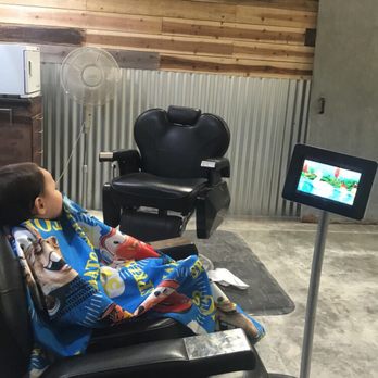 The Industry Barber Company - It's safe to say he was feeling right at home. - Barbers Near Me - Riverside, California The Industry Barber Company - It's safe to say he was feeling right at home. - Barbers Near Me - Riverside, California