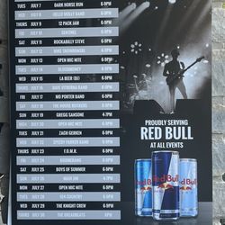 Look at this awesome entertainment schedule!!
