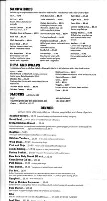 Menu photo 4 Front Street Diner Monroe, MI