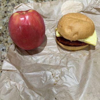 Jollibee - Longanisa Breakfast Sandwich - smaller than an apple - Chicken Shop Near Me - Artesia, California Jollibee - Longanisa Breakfast Sandwich - smaller than an apple - Chicken Shop Near Me - Artesia, California