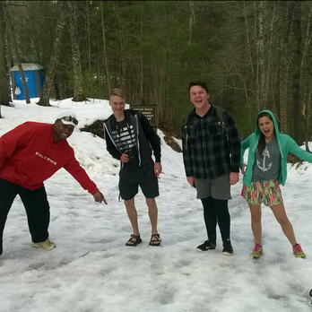 Triple Falls Trailhead - Dupont State Forest - Yes... I found hikers in flip flops and shorts on a cold winters day! - Hiking Near Me - Cedar Mountain, North Carolina