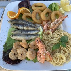 D'Antonio - Fischplatte mit Knoblauch-Spaghetti