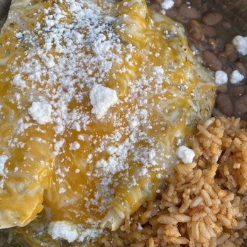Coco's Cocina Tex Mex  Restaurant - enchiladas with salsa verde, served with rice & beans - Tex-Mex Near Me - Pitman, New Jersey