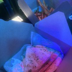 Quesadilla and fries