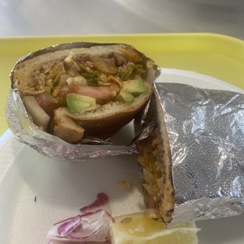 El Taco Loco - Torta Pastor - Mex style slow cooked vertical spit marinated pork. - Mexican Near Me - Bakersfield, California El Taco Loco - Torta Pastor - Mex style slow cooked vertical spit marinated pork. - Mexican Near Me - Bakersfield, California