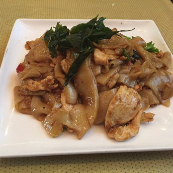 Sisters Thai - Drunken Noodles. Buyer beware. This packs quite a punch but at an amazing price. - Thai Near Me - Fairfax, Virginia Sisters Thai - Drunken Noodles. Buyer beware. This packs quite a punch but at an amazing price. - Thai Near Me - Fairfax, Virginia