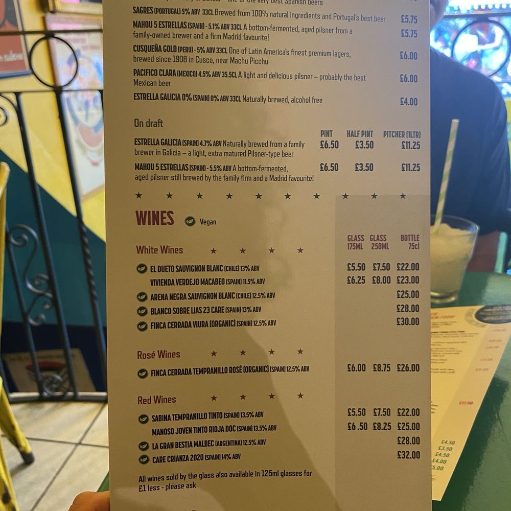 Cubana - Drinks - Latin American Near Me - London, XGL Cubana - Drinks - Latin American Near Me - London, XGL