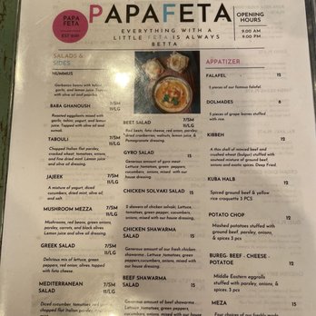 PapaFeta - Menu - Greek Near Me - Temecula, California PapaFeta - Menu - Greek Near Me - Temecula, California