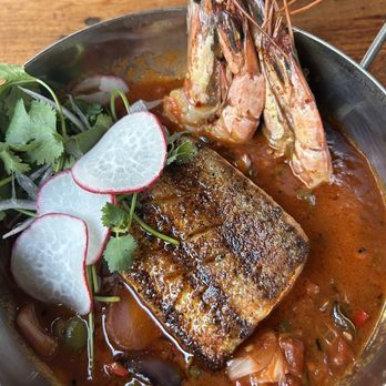 Casa Pantera - Salmon and prawn  main entree - Steakhouses Near Me - El Paso, Texas