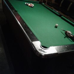 The Storm Cellar - Newly felted table as of 2018 ... and it is free pool (also darts and foosball)