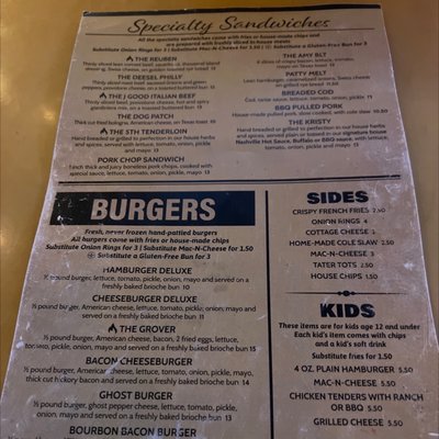 Menu photo 5 5th Ave Grill And Bar Beech Grove, IN Menu photo 5 5th Ave Grill And Bar Beech Grove, IN
