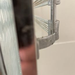 Mold that we had to shower in for weeks. Mold that we had to shower in for weeks.
