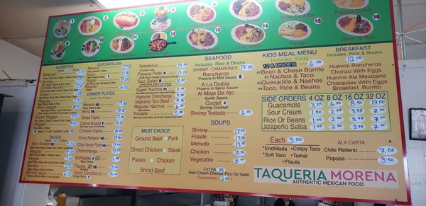 Menu photo 2 Taqueria Morena Pinole, CA Menu photo 2 Taqueria Morena Pinole, CA