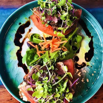 Mala Ocean Tavern - Another view of the Seared Ahi Bruschetta, 5 - Seafood Near Me - Lahaina, Hawaii Mala Ocean Tavern - Another view of the Seared Ahi Bruschetta, 5 - Seafood Near Me - Lahaina, Hawaii