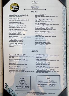 Menu photo 1 Cana Restaurant & Lounge Miami, FL Menu photo 1 Cana Restaurant & Lounge Miami, FL