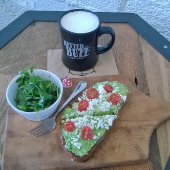 Better Buzz Coffee Encinitas - Avocado Toast and Cafe au Lait - Coffee & Tea Near Me - Encinitas, California