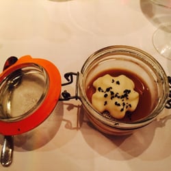One Pico - Pre-Starter: Roasted Chicken puree & Onion jelly