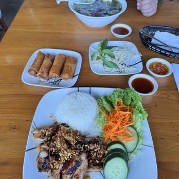 Tiny Saigon - Grilled chicken plate, pork and shrimp egg roll, steak pho - Vietnamese Near Me - Corona, California Tiny Saigon - Grilled chicken plate, pork and shrimp egg roll, steak pho - Vietnamese Near Me - Corona, California