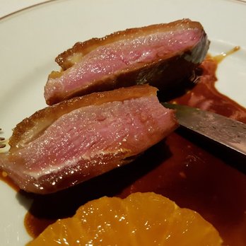 Le Coucou - roasted duck breast. skin : crispy meat : super tender - French Near Me - New York, New York Le Coucou - roasted duck breast. skin : crispy meat : super tender - French Near Me - New York, New York