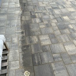 We replaced mud and cracked cement with pavers. We replaced mud and cracked cement with pavers.