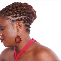 Loc updo