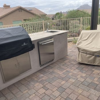 Envirogreen Landscape Design - Build - Sink, refrigerator, LP grill - Landscape Architects or Designers Near Me - Scottsdale, Arizona