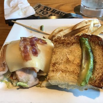 Chili's - Half a thin slice of bacon and a single avocado slice on the Half California Turkey Club. - Tex-Mex Near Me - Beaumont, California Chili's - Half a thin slice of bacon and a single avocado slice on the Half California Turkey Club. - Tex-Mex Near Me - Beaumont, California