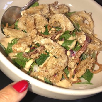 Mecha Noodle Bar - Calamari noodle salad !! So good!!! - Ramen Near Me - Fairfield, Connecticut
