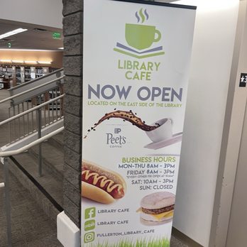 Fullerton Library Cafe - There's a cafe in the library. So cool! - Coffee & Tea Near Me - Fullerton, California