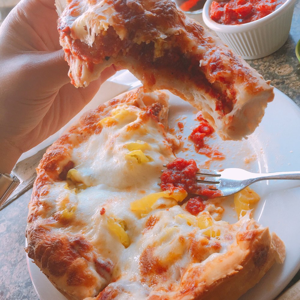Union Jack Pub - Personal Pub Pizza with pepp and banana peppers - Pizza Near Me - Indianapolis, Indiana Union Jack Pub - Personal Pub Pizza with pepp and banana peppers - Pizza Near Me - Indianapolis, Indiana