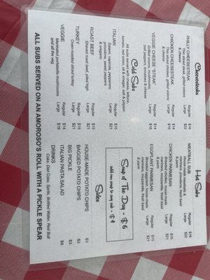 Menu photo 1 Indendi’s Subs Juneau, AK Menu photo 1 Indendi’s Subs Juneau, AK