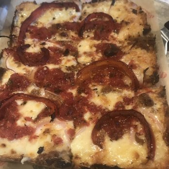 Buddy's Pizza - Grand Rapids - Ultimate Italian Sicilian Style Thin Crust with Italian Sausage, Roasted Red Peppers, Red Onions, Roasted Garlic, Tomato Basil Sauce - Pizza Near Me - Grand Rapids, Michigan Buddy's Pizza - Grand Rapids - Ultimate Italian Sicilian Style Thin Crust with Italian Sausage, Roasted Red Peppers, Red Onions, Roasted Garlic, Tomato Basil Sauce - Pizza Near Me - Grand Rapids, Michigan