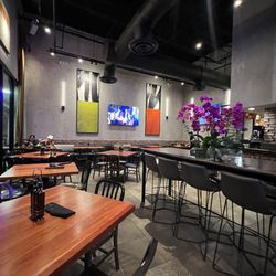 KUB KAO Thai & Sushi - Dining interior. Cute and super clean.