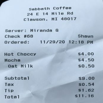 Sabbath Coffee Roasters - Coffee & Tea Near Me - Clawson, Michigan