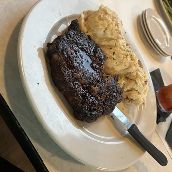 The Black Molly Grill - Ribeye with 2X garlic mashed potatoes - American Near Me - St. Augustine, Florida