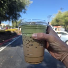 Matcha cream coffee