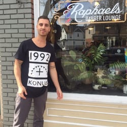 Raphael's Barber Lounge - Local star Nick Fradiani gets his cut at Raphaels by owner Will Gambardella