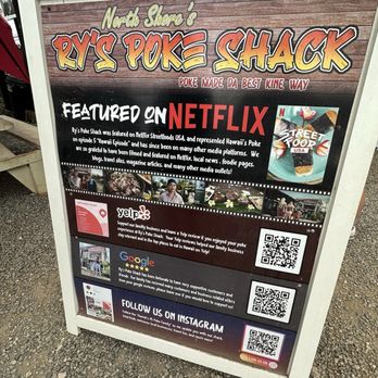 Ry’s Poke Shack - Sign - Seafood Near Me - Kahuku, Hawaii Ry’s Poke Shack - Sign - Seafood Near Me - Kahuku, Hawaii