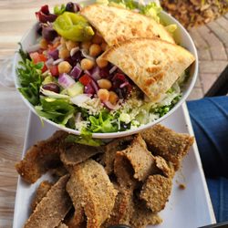 Greek City Cafe - Greek salad with gyro meat
